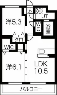 エスティヒルズ【2階】の間取り