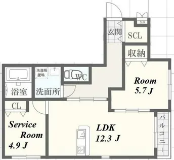 GRAN S RESIDENCE HIMEJI【2階】の間取り