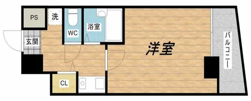大国町青山ビル別館【7階】の間取り