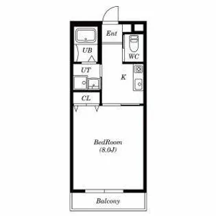 グリニッジビレッジ【203号室】の間取り