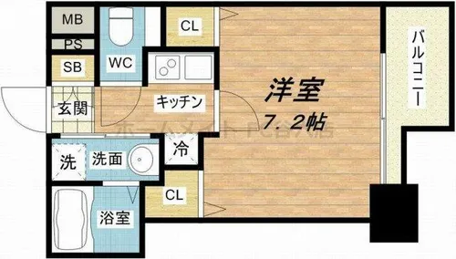 セイワパレス玉造上町台【13階】の間取り