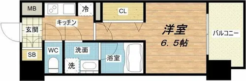 セイワパレス梅田茶屋町【8階】の間取り