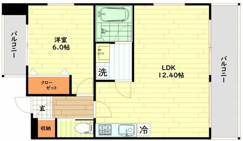 プレジオ御幣島【9階】の間取り