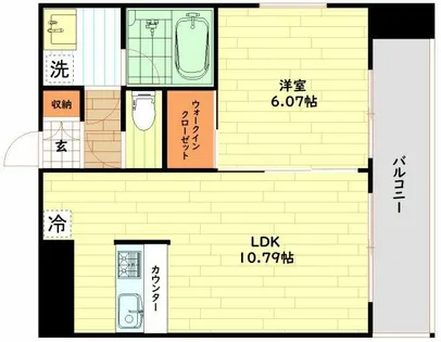プレジオ御幣島【13階】の間取り