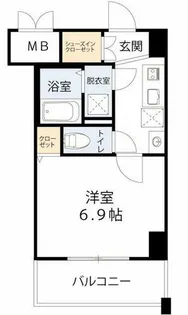 トレヴァンス梅田【4階】の間取り