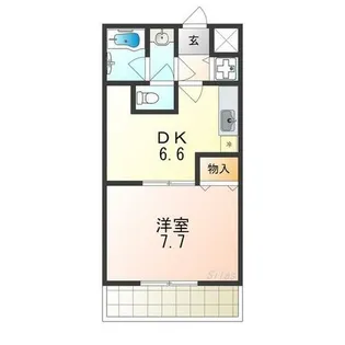 フジパレス式内町Ⅲ番館【2階】の間取り