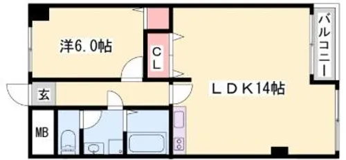 ル・マンド東延末【5階】の間取り