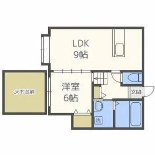 エスパニア札幌Ⅳ【102号室】の間取り