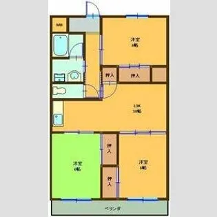 グランド三栄【3階】の間取り