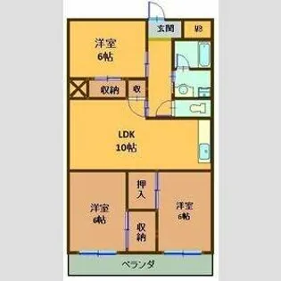グランド三栄【7階】の間取り