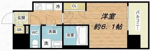 エスリード福島シティグランツ【9階】の間取り