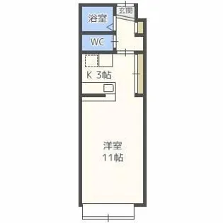 ベレーザ麻生【302号室】の間取り