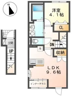 1LDKの間取り画像