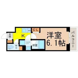 ディアレイシャス東別院【11階】の間取り