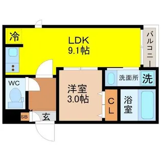 Grandtic the lux【1階】の間取り