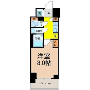CREST TAPP新栄【7階】の間取り
