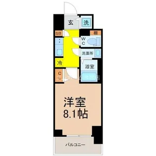 CREST TAPP新栄【4階】の間取り