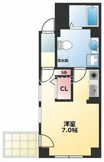 エンプレス上本町【8階】の間取り