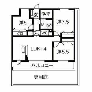 ル・グラン【1階】の間取り