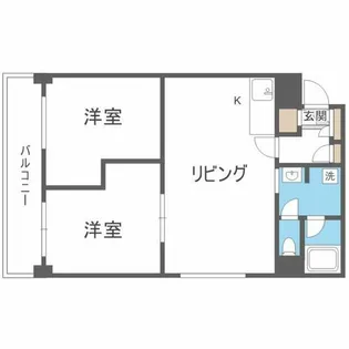 アリエス【205号室】の間取り
