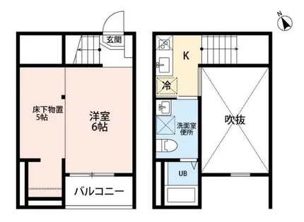Blossom Meiji【2階】の間取り