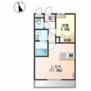 ウィステリアカイア【2階】の間取り