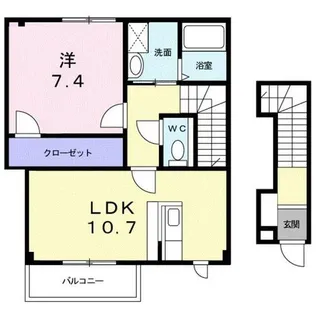 イノセント エンジェル【2階】の間取り