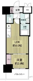 セレニテ本町東リアン【12階】の間取り