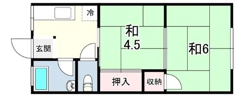 グリーンハイツ垂水【1階】の間取り