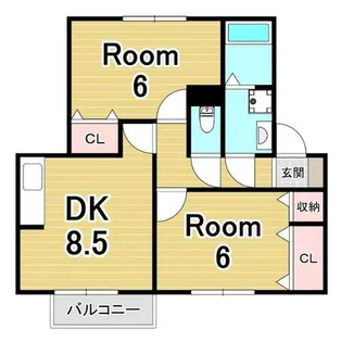 レークタウンD棟【2階】の間取り