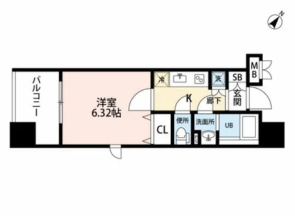 サヴォイ ラ・ピエル サフィール【10階】の間取り