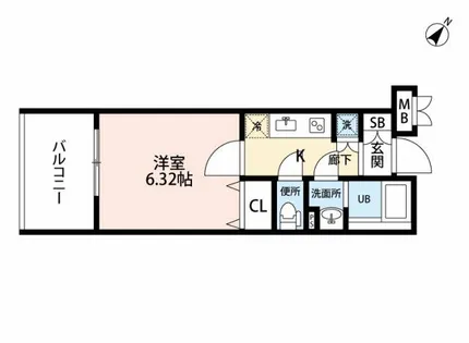 サヴォイ ラ・ピエル サフィール【12階】の間取り