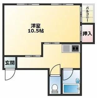 メモリアルタウンC棟【2階】の間取り