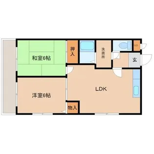 ハイツ大武【3階】の間取り