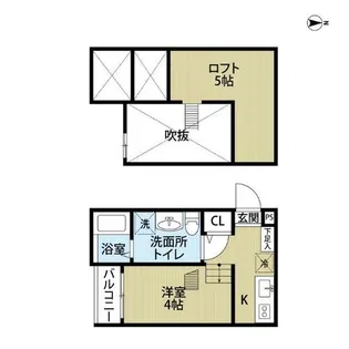 Ivy菊井【2階】の間取り