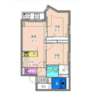 Grand-Place N11 Cocoro(グランドプラスN11ココ【3階】の間取り