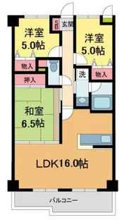 レフィナード【5階】の間取り