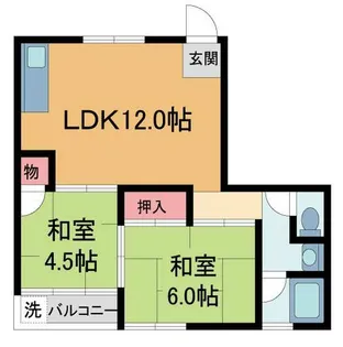 エクセル幸【502号室】の間取り