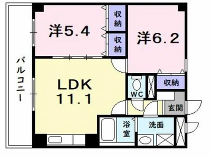 エル ソレイユ【3階】の間取り