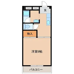 コスモフラット東園田【4階】の間取り