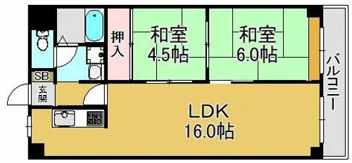 オリエントマンション【3階】の間取り