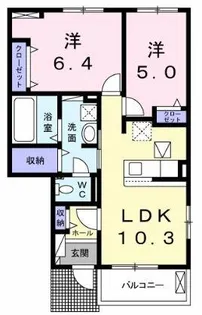 ラウレア【1階】の間取り