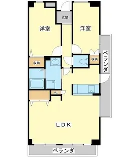 ギャラクシー・ホーヨー【6階】の間取り