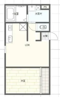パレ シェーヌ デ クールⅢ【3階】の間取り