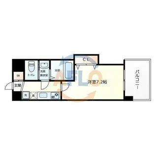 Luxe鶴見【8階】の間取り