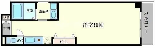 フレンテ靭公園【7階】の間取り