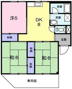 アレグラール長谷川【1階】の間取り