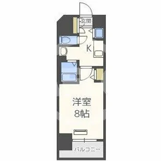 ララプレイス OSAKA WEST PRIME【4階】の間取り
