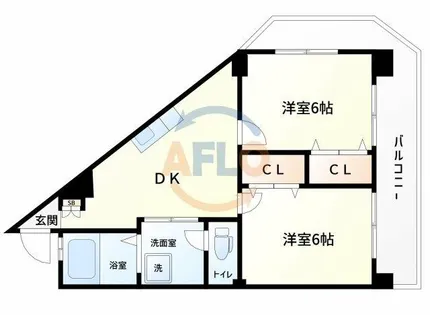 ニューフジマンション【2階】の間取り
