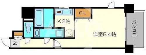 アーデン西天満【12階】の間取り